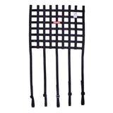 RaceQuip Ribbon Style Race Car Window Net w/1In Mounting Straps / SFI 27.1 Certified Blk 18 H X 24 W - 825005