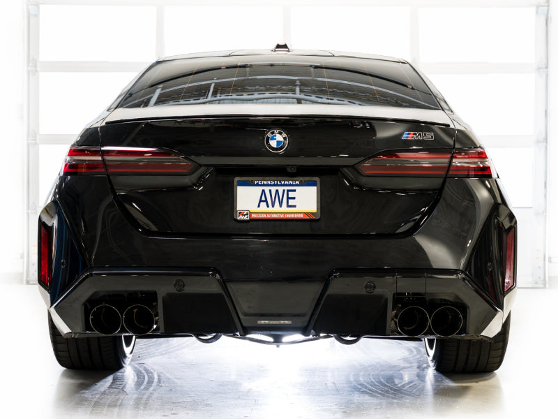 AWE Tuning BMW G90/G99 M5 Touring Edition Cat-Back Exhaust - Diamond Black Tips - 3015-43790
