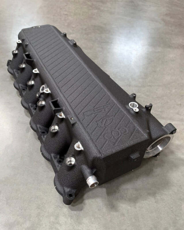 CSF Toyota A90/A91 Supra/ BMW G-Series B58 Charge-Air Cooler Manifold - Crinkle Black - 8200CB