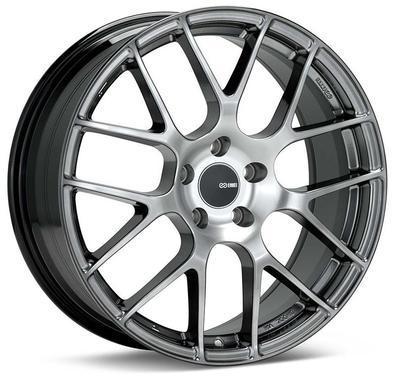 Enkei Raijin 19x9.5 35mm Offset 5x112 Bolt Pattern 72.6 Bore Dia Hyper Silver Wheel - 467-995-4435HS