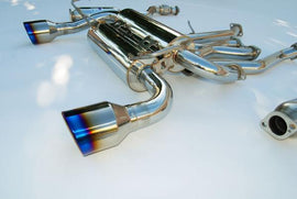 Invidia 03-05 Infiniti FX35/45 Gemini Rolled Titanium Tip Cat-back Exhaust - HS03IFXGID