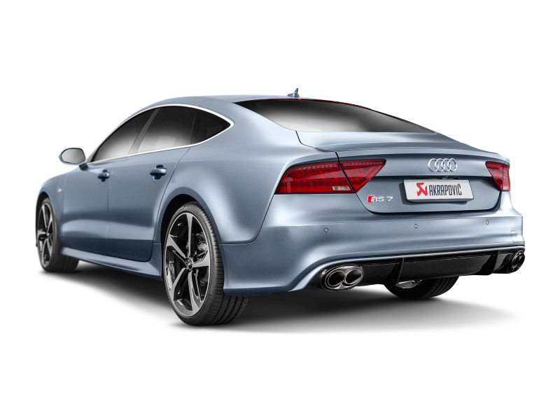 Akrapovic 14-17 Audi RS7 Sportback (C7) Evolution Line Cat Back (Titanium) w/ Carbon Tips - S-AU/TI/4H