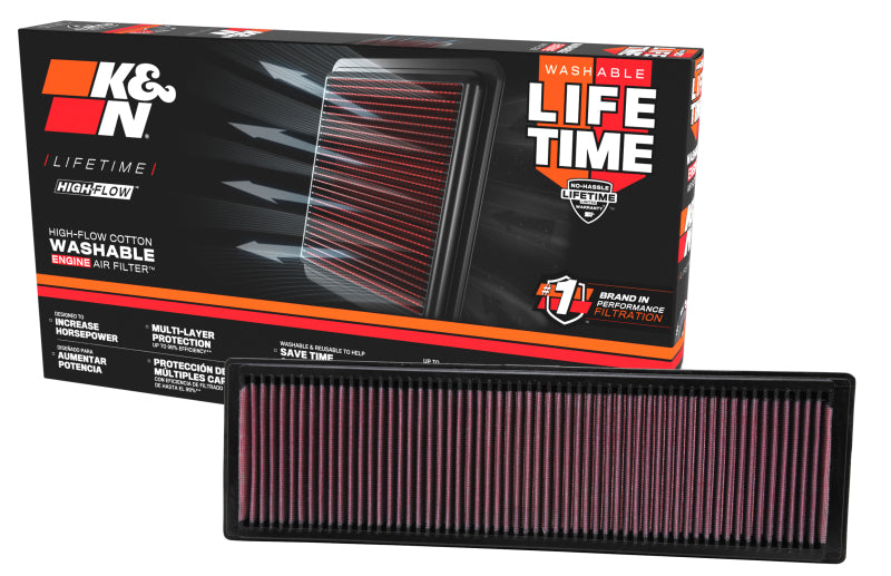 K&N Replacement Air Filter VOLKSWAGEN JETTA 2005-2010, RABBIT 2007-2009 2.5L L5 - 33-2331