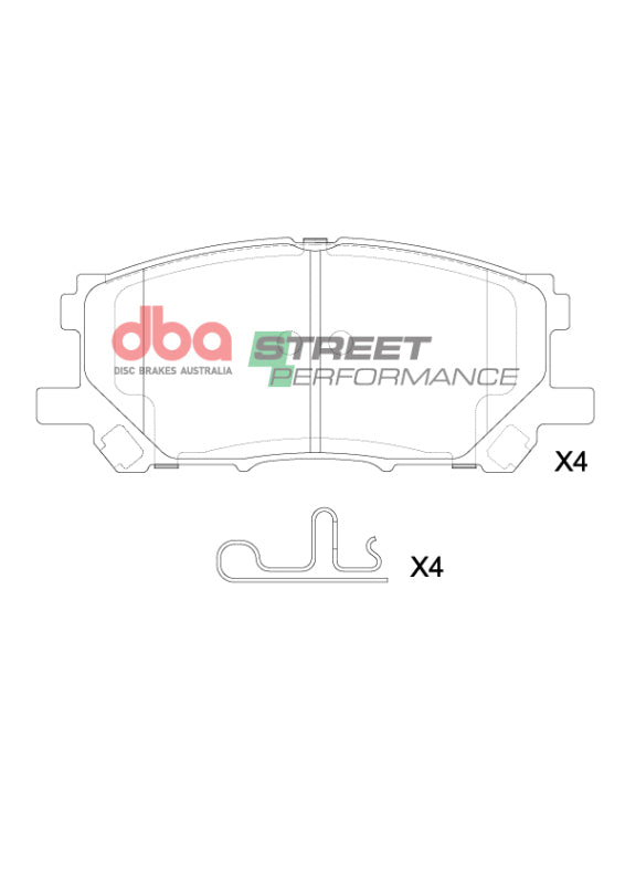 DBA 15-21 Lexus RC F SP Performance Rear Brake Pads - DB8890SP