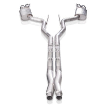 Load image into Gallery viewer, Stainless Works 18-21 Ford Mustang GT 3in Legend Series Catback X-Pipe w/Quad Tips w/o Active Valves - M18CBXFCL