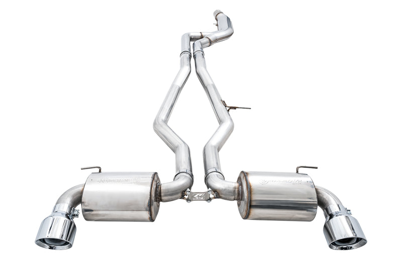 AWE Tuning 2020 Toyota Supra A90 Non-Resonated Touring Edition Exhaust - 5in Chrome Silver Tips - 3020-32058