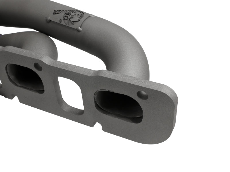 aFe Twisted Steel 304SS Short Header 15-22 Dodge Challenger SC V8-6.2L / 6.4L HEMI Titanium Coating - 48-32031-T