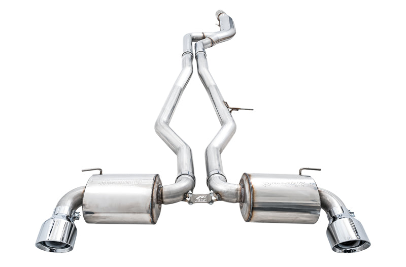AWE Tuning 2020 Toyota Supra A90 Non-Resonated Touring Edition Exhaust - 5in Chrome Silver Tips - 3020-32058