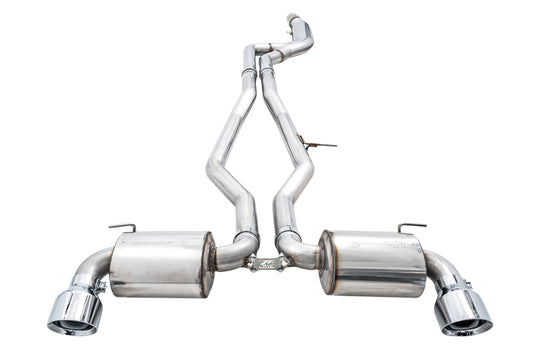 AWE Tuning 2020 Toyota Supra A90 Non-Resonated Touring Edition Exhaust - 5in Chrome Silver Tips - 3020-32058