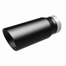 Load image into Gallery viewer, MagnaFlow Tip Stainless Black Coated Single Wall Round Single Outlet 5in Dia 4in Inlet 13in L - 35238