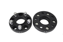Load image into Gallery viewer, ISC Suspension Nissan 5x114.3 Hub Centric (66 Hub Bore) Wheel Spacers 25mm Black (Pair) - WSNS25B