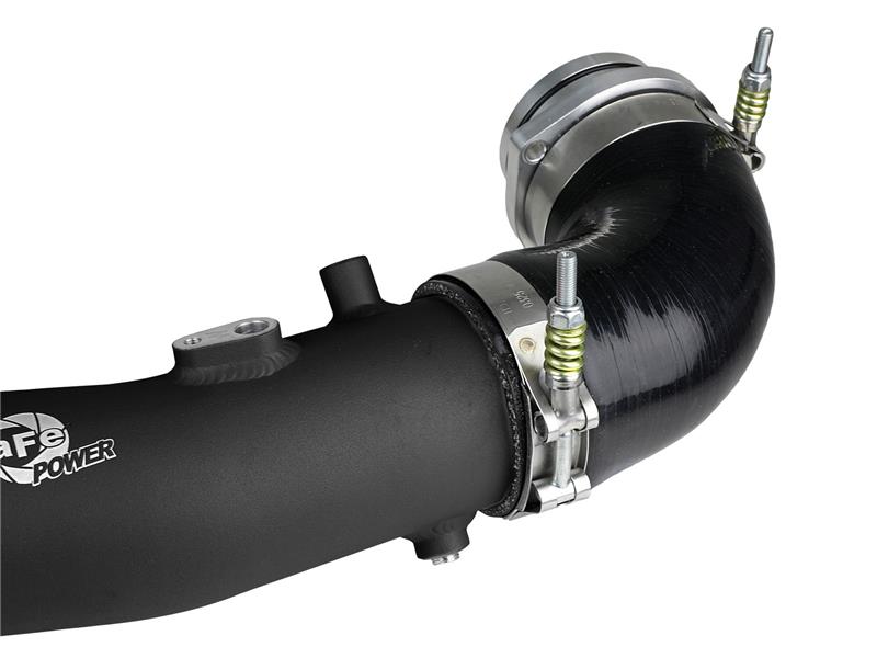 aFe 2020 Toyota Supra 3.0L 3in Black Intercooler Tube - Hot - 46-20398-B