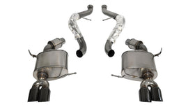 Corsa 2008-2012 BMW M3 E90 Black Sport Cat-Back Exhaust - 14569BLK
