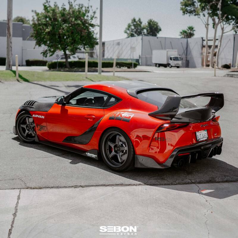 Seibon 2020+ Toyota GR Supra Carbon Fiber Rear Roof Spoiler - RRS20TYSUP