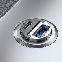 Load image into Gallery viewer, Dual-Port Fast Car Charger | PD 3.0 + QC 3.0 | 30W Output | Ultra-Compact Design