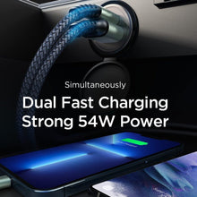 Load image into Gallery viewer, Dual-Port Fast Car Charger | PD 3.0 + QC 3.0 | 30W Output | Ultra-Compact Design