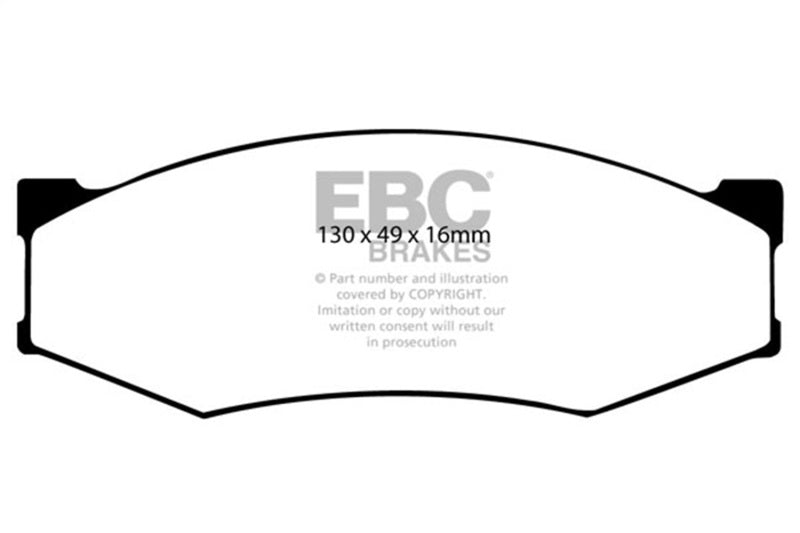 EBC 90-93 Infiniti M30 3.0 Yellowstuff Front Brake Pads - DP4538R