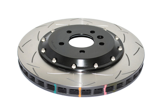 DBA 09-15 Lotus Evora F Front Slotted 5000 Series 2 Piece Rotor Assembled w/ Black Hat - DBA52364BLKS