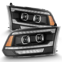 Load image into Gallery viewer, AlphaRex 09-18 Dodge Ram 2500 LUXX LED Proj Headlights Plank Style Blk w/Activ Light/Seq Signal/DRL - 880558