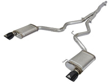 Load image into Gallery viewer, aFe MACHForce XP Exhausts Cat-Back SS-304 EXH w/ Black Tips 15-16 Ford Mustang EcoBoost 2.3L (t) - 49-33084-B
