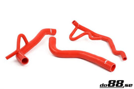 do88 Volvo 940 Turbo 92-98 Coolant Hoses Red - DO88-KIT10R