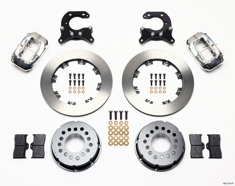 Wilwood Forged Dynalite P/S Rear Kit Polished Big Ford 2.54in Offset - 140-2114-P