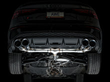 Load image into Gallery viewer, AWE Tuning 22-24 Audi 8Y S3 Track Edition Exhaust - Chrome Silver Tips - 3020-42897