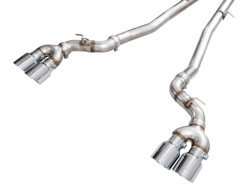 AWE Tuning BMW G90/G99 M5 Track Edition Cat-Back Exhaust - Chrome Silver Tips - 3020-42790