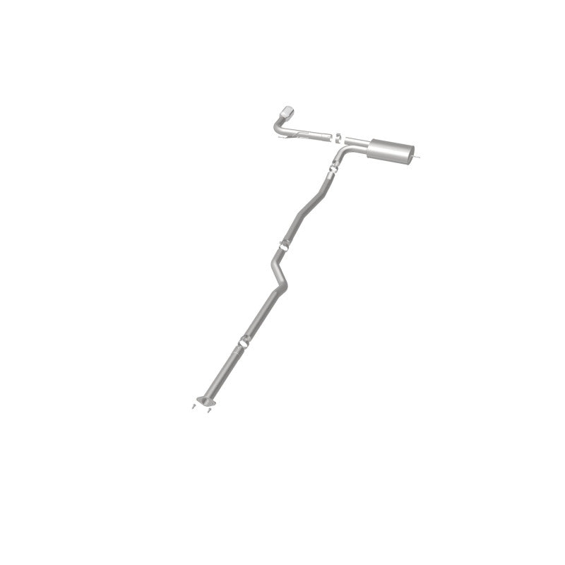 MagnaFlow Cat Back, SS, 2.5in, Street, Single Straight Pass. Polished 4in Tip, 2015 Ford Fusion 2.5L - 19096