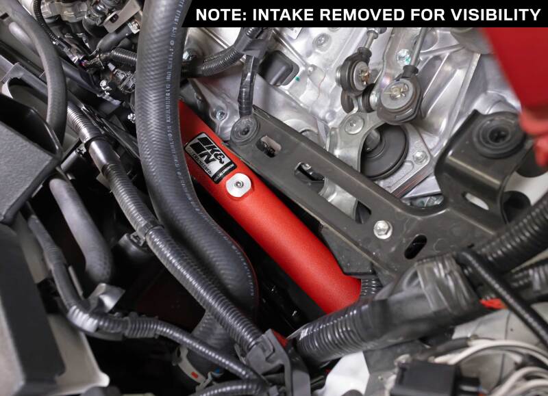 K&N 23-24 Toyota GR Corolla L3 1.6L Charge Pipe Kit - Wrinkle Red - 77-1018TWR
