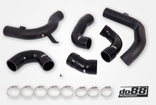 Load image into Gallery viewer, do88 Audi/Seat/Skoda/Volkswagen 1.8T/2.0T (MQB) do88 Intercooler Pressure Pipes w/Black Hoses - TR-340-DO88-3-S