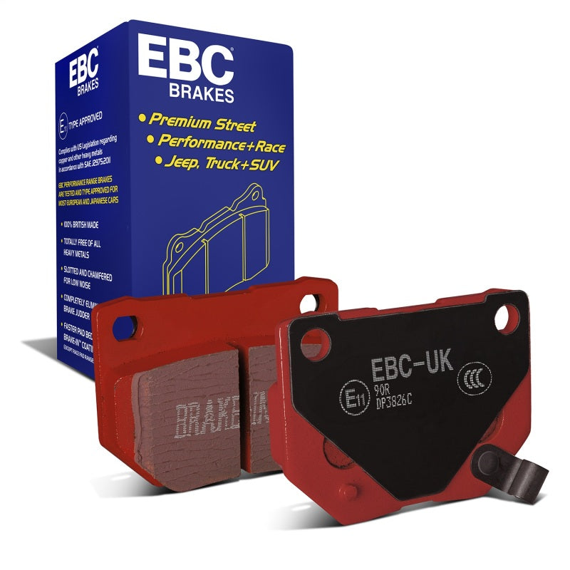 EBC 89-95 Nissan Skyline (R32) 2.6 Twin Turbo GT-R Redstuff Rear Brake Pads - DP3826C