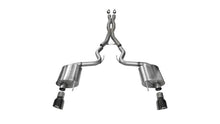 Load image into Gallery viewer, Corsa 2015-2017 Ford Mustang GT 5.0 3in Cat Back Exhaust Black Dual Tips (Sport) - 14332BLK