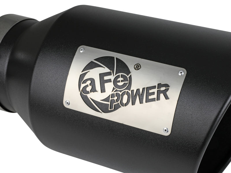 aFe Power Universal 5in Inlet 8in Outlet MACH Force-XP Clamp-On Exhaust Tip - Black - 49T50801-B15