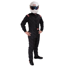 Load image into Gallery viewer, RaceQuip Black Chevron-5 Suit SFI-5 - Small - 91609029