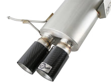 Load image into Gallery viewer, aFe MACHForce XP Exhaust Cat-Back 2.5in Dia Carbon Fiber Tips SS-304 07-13 BMW M3 (E92/93) V8 4.0L - 49-36312-C