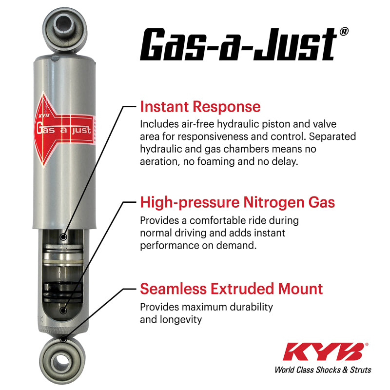 KYB Shocks & Struts Gas-A-Just Front Right 13-20 Lexus GS350 - RWD with Adaptive Suspension - 7210000