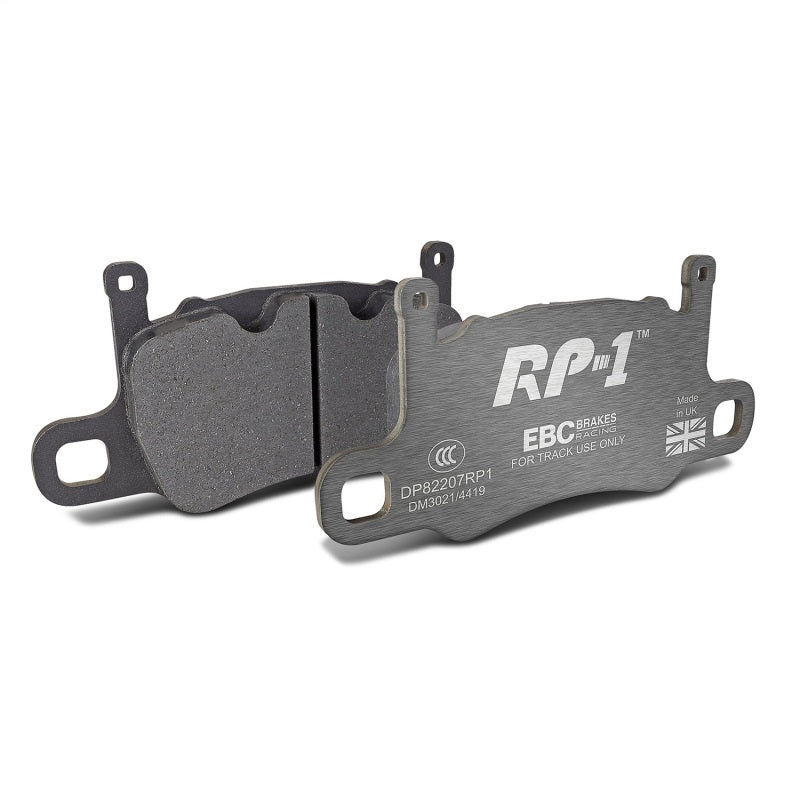EBC Racing 13-15 Porsche 911 (991) GT3 (Cast Iron Disc Only) RP-1 Race Rear Brake Pads - DP82207RP1