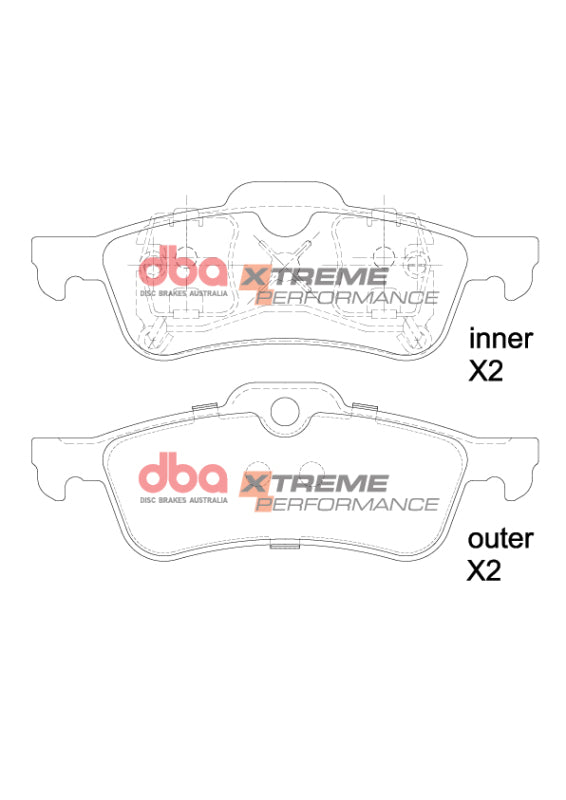 DBA 01-14 Mini Cooper (R50/R56) XP Performance Rear Brake Pads - DB1501XP