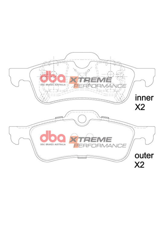 DBA 01-14 Mini Cooper (R50/R56) XP Performance Rear Brake Pads - DB1501XP