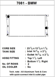 CSF BMW 2 Series (F22/F23) / BMW 3 Series (F30/F31/F34) / BMW 4 Series (F32/F33/F36) A/T Radiator - 7081