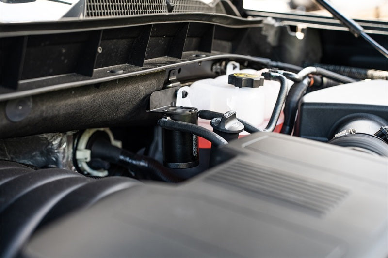 Corsa 2019-2025 Silverado/Sierra & 2021-2025 Tahoe/Suburban/Yukon/Denali Aluminum Oil Catch Can - CC0011