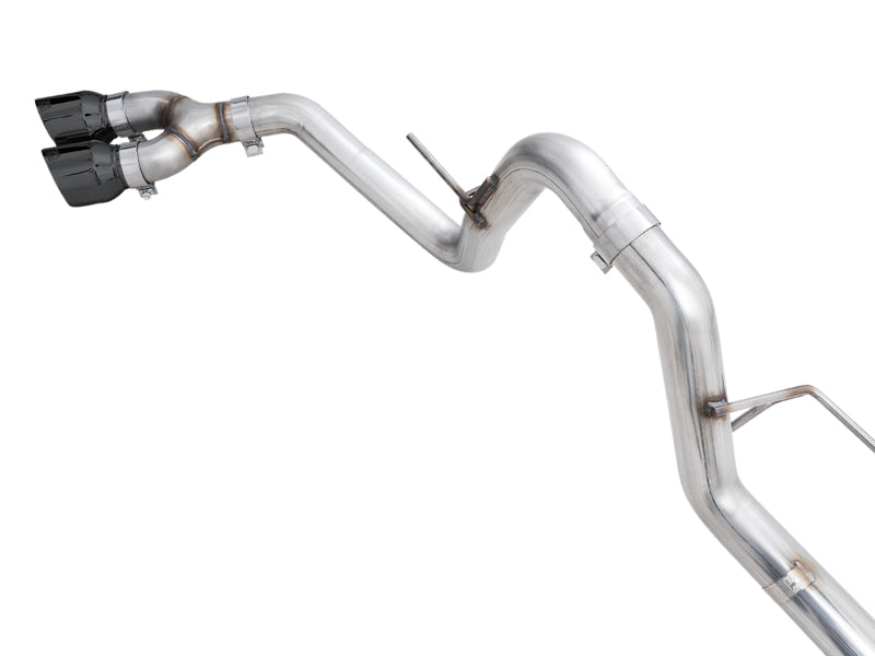 AWE 21+ Ford F150 Dual Side Exit Cat-Back Exhaust - 4.5in Diamond Black Tips *For Stock Y-Pipe Only - 3015-23059