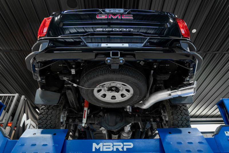 MBRP 20-23 Chevrolet Silverado 2500HD 6.6L Armor Plus T409 SS Single Side Exit 5in DPF Back Exhaust - S60610409