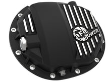 Load image into Gallery viewer, aFe Power Pro Series AAM 9.5/9.76 Rear Diff Cover Black w/Mach Fins 14-19 GM Silverado/Sierra 1500 - 46-71120B