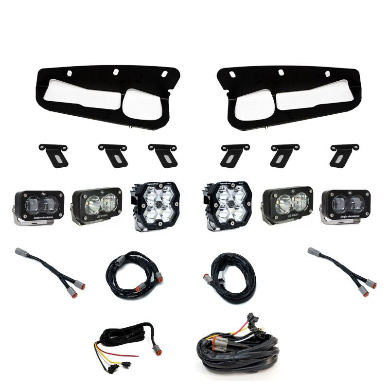 Baja Designs 21-25 Ford Bronco Squadron 2.0 Pro (Spot) / S2 SAE / S2 Pro D/C FPK Steel Bumper w/UP - 440082UP