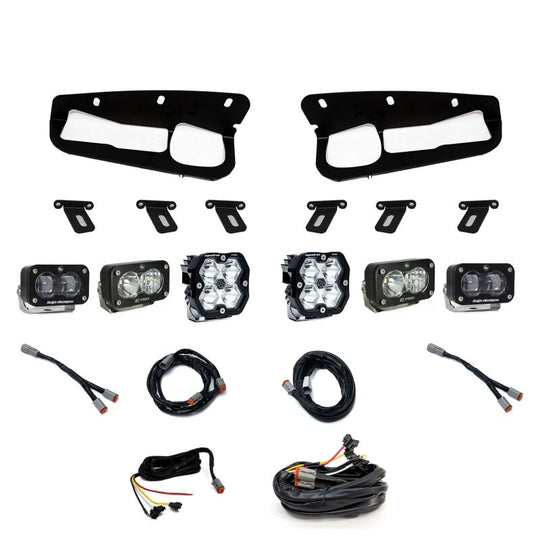 Baja Designs 21-25 Ford Bronco Squadron 2.0 Pro (Spot) / S2 SAE / S2 Pro D/C FPK Steel Bumper w/UP - 440082UP
