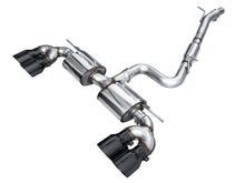 Load image into Gallery viewer, AWE Tuning MK8 Volkswagen Golf R 3in Touring Edition Quad Exhaust - Diamond Black Tips - 3015-43658