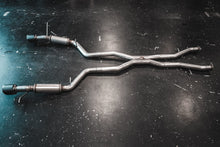 Load image into Gallery viewer, MBRP 18-23 Dodge Durango SRT 6.4L Armor Pro T304 SS 3in Cat Back Exhaust Dual Rear Exit w/ CF Tips - S51053CF