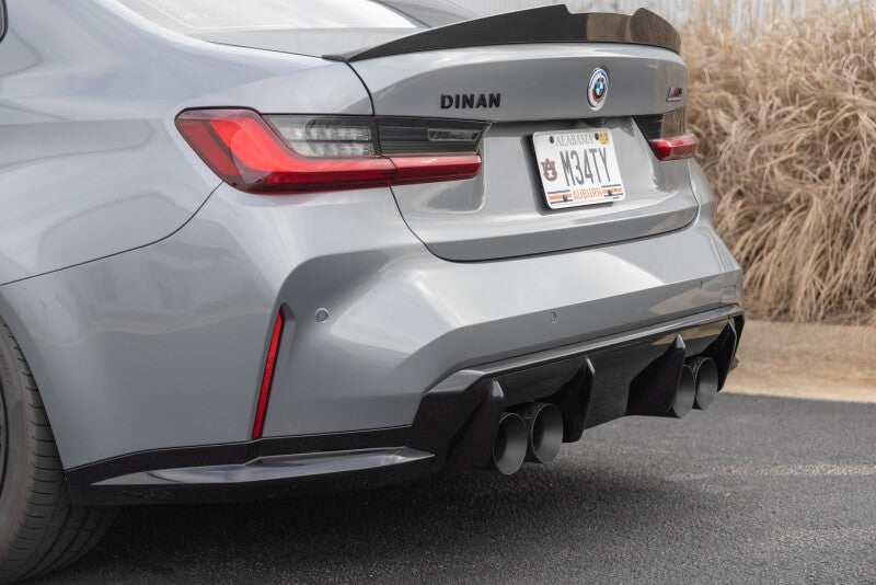 Dinan 21-27 BMW M3/M4 (G80/G82/G83) Valved Axleback Exhaust System - Black Tips - D660-0093-BLK
